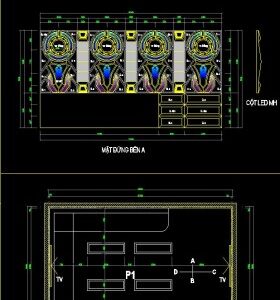 Thư viện cad thiết bị âm thanh phòng karaoke