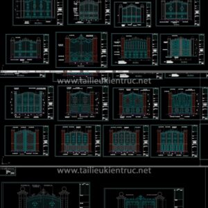 Thư viện cad cổng sắt