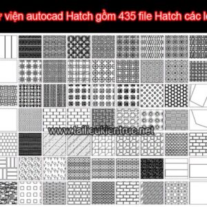 Thư viện ngói trong cad
