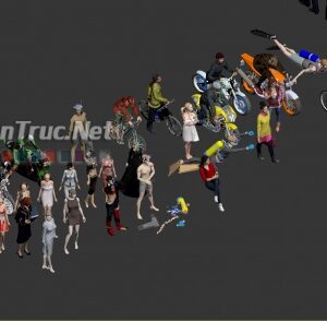 dowload thư viện 3ds max con người