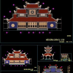 Thư viện cad đình chùa