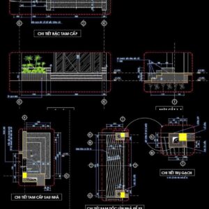 Thư viện file cad cấu tạo tam cấp