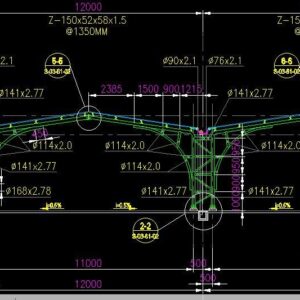 Thư viện cad nhà xe mái vòm