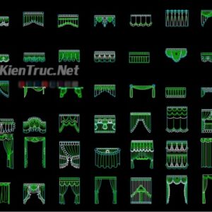 Thư viện rèm cửa cad