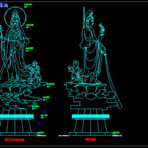 Thư viện cad tượng phật