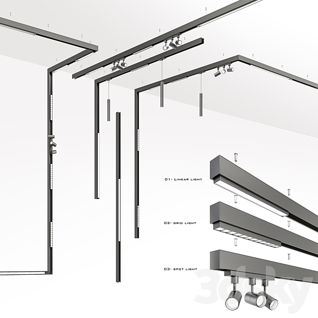 File cad, sketchup đèn ray nam châm thế hệ mới