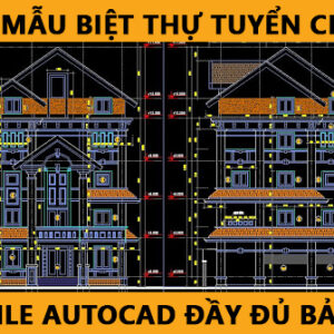 Download file thư viện cad biệt thự