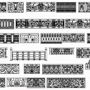 Thư viện cad hoa sắt