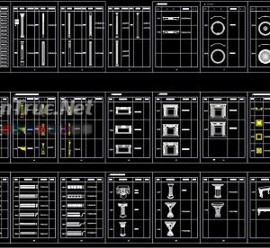 Thư viện cad lò sưởi tân cổ điển