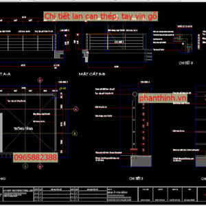 Thư viện cad mẫu thiết kế lan can đẹp