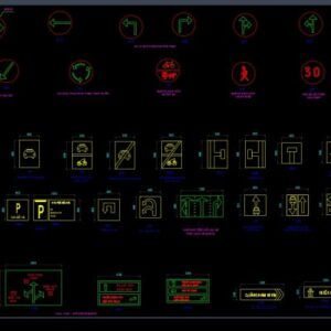 Thư viện cad biển báo giao thông