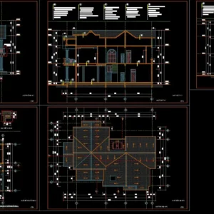 Thư viện biệt thự cad
