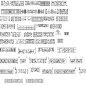 Thư viện cad lan can