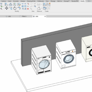 Thư viện nội thất cad máy giặt