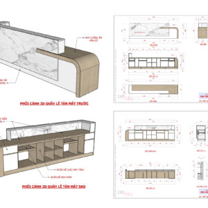 Thư viện quầy lễ tân cad