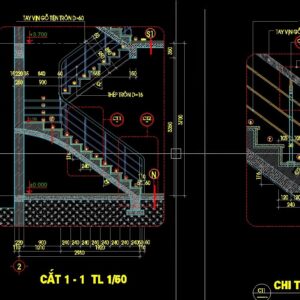 Thư viện tay vị cầu thang cad