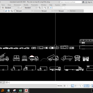 Thư viện xe nâng cad
