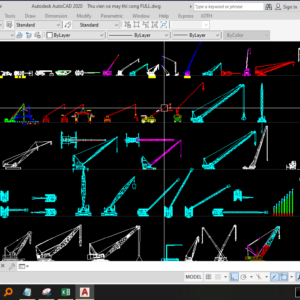Thư viện cẩu trục trong cad