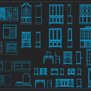 Thư viện tủ sách trong cad