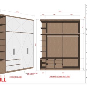 Thư viện tủ quần áo cad