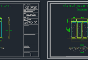 Thư viện cửa nhôm kính cad