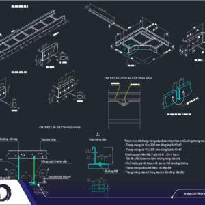 Thư viện thang máng cáp cad