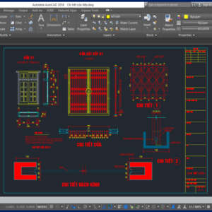 Thư viện cad cửa sắt kéo