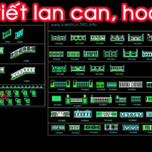 Thư viện lan can file cad