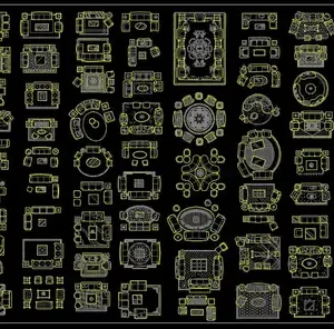 Dùng thư viện cad nội thất