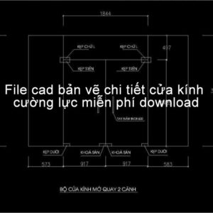 Thư viện cad vách cửa kính cường lực