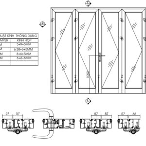 Thư viện cửa xingfa file cad