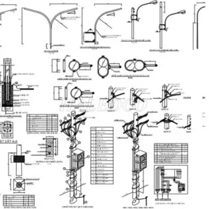 Thư viện cad cột điện