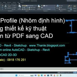 Thư viện cad thanh nhôm định hình