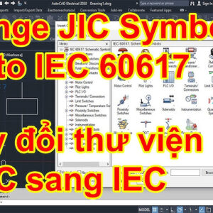 Cài đặt thư viện iec cho electric cad