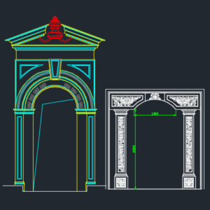 Thư viện cad cột tân cổ điển