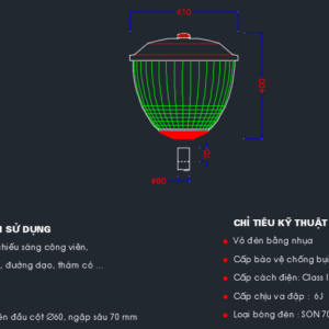 Thư viện cad đèn sân vườn