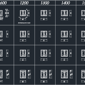 Thư viện cad cửa nhựa lõi thép