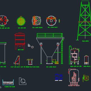 Thư viện bồn nước cad