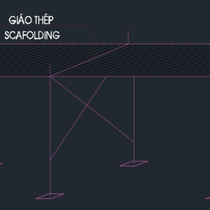 Thư viện cad mẫu giàn giáo chữ a