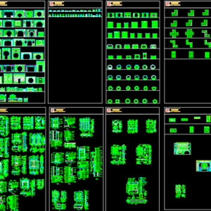 Thư viện vách ngăn cad