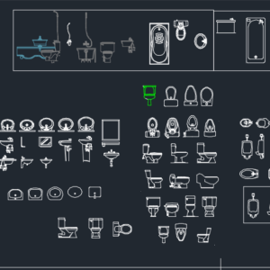 Thư viện tolet trong cad