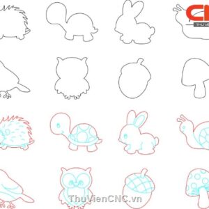 Tải thư viện cad con vật