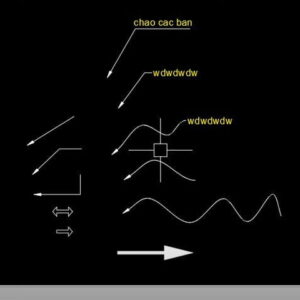 Thư viện mũi tên trong cad