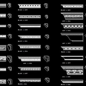 Thư viện phào chỉ cad
