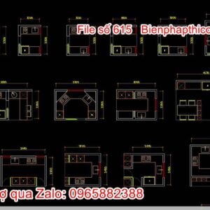 Thư viện cad bếp đảo