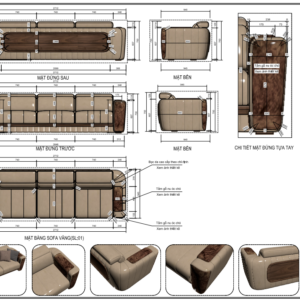 Thư viện cad bộ bàn ghế gỗ