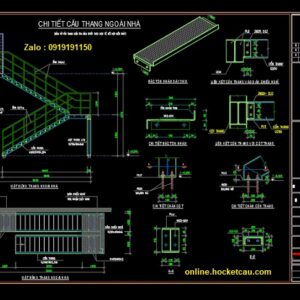 Thư viện cad cầu thang thép