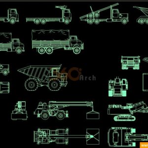 Thư viện cad xe cẩu xe tải