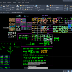 Xem thư viện trong auto cad