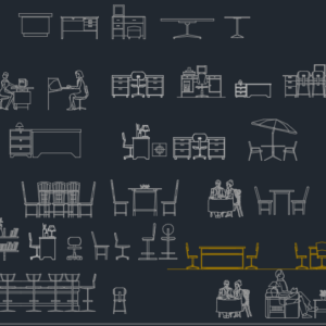Thư viện 3d cad văn phòng
